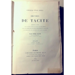 Cornelii Taciti Opera. Œuvres de Tacite : tome 2. Page de titre