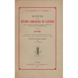 Manuel des études grecques et latines - Tome II : Rome