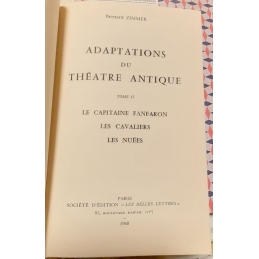 Adaptations du théâtre antique. Tomes I - II et III. Page de titre II