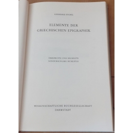 Elemente der griechischen Epigraphik. Page de titre