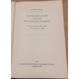 Caesars Monarchie und das Principat des Pompejus. Innere Geschichte Roms von 66 bis 44 v. Chr. Page de titre