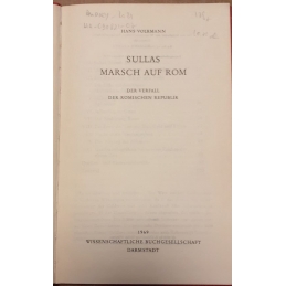 Sullas. March auf Rom. Der Verfall der Römischen Republik. Page de titre
