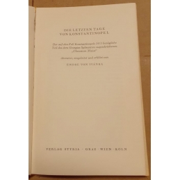 Die letzten Tage von Konstantinopel. Page de titre