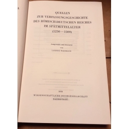 Diplomata et acta publica statum Regni et Imperii medii aevi posterioris illustrantia (MCCL-MD). Page de titre