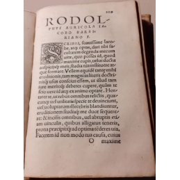 Basilii magni de instituenda studiorum ratione, gr. lat., cum annotât. Justini Gobleri. Rodolphe Agricola