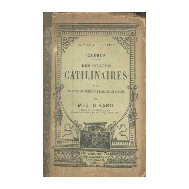 Les quatre Catilinaires. Couverture