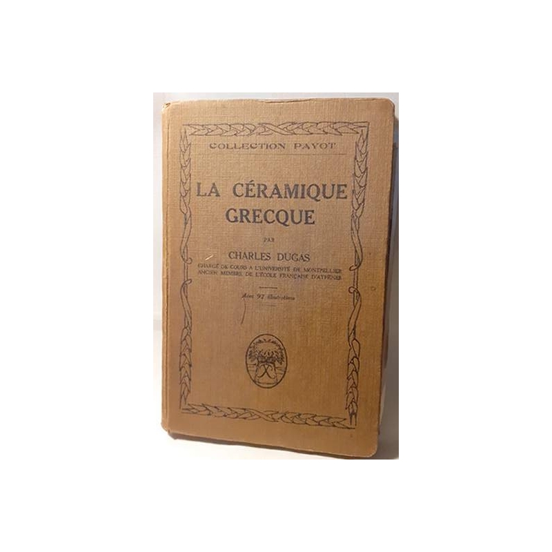 La céramique grecque. Couverture