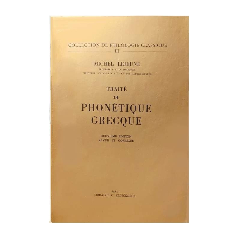 Traité de phonétique grecque