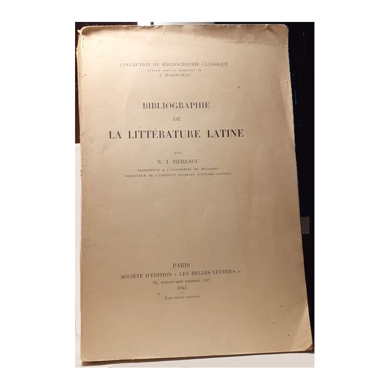 Bibliographie de la littérature latine