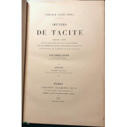 Cornelii Tacitii Opera. Œuvres de Tacite : tomes 1 & 2. Page de titre tome II