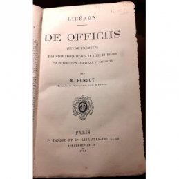 De Officiis (Livre premier). Page de titre