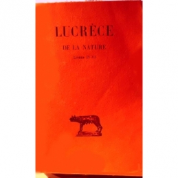 De la nature. Tome II : Livres IV-VI. Couverture