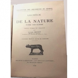 De la nature. Tome II : Livres IV-VI. Page de titre