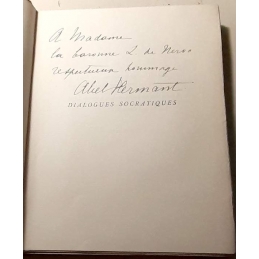 Dialogues socratiques. Autographe