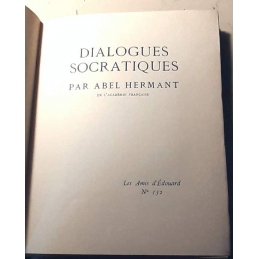 Dialogues socratiques. Page de titre