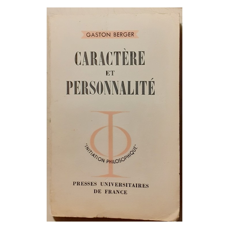 Caractère et personnalité