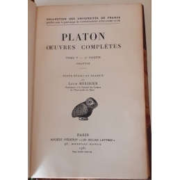 Œuvres complètes. Tome V 2e partie : Cratyle. Page de titre.