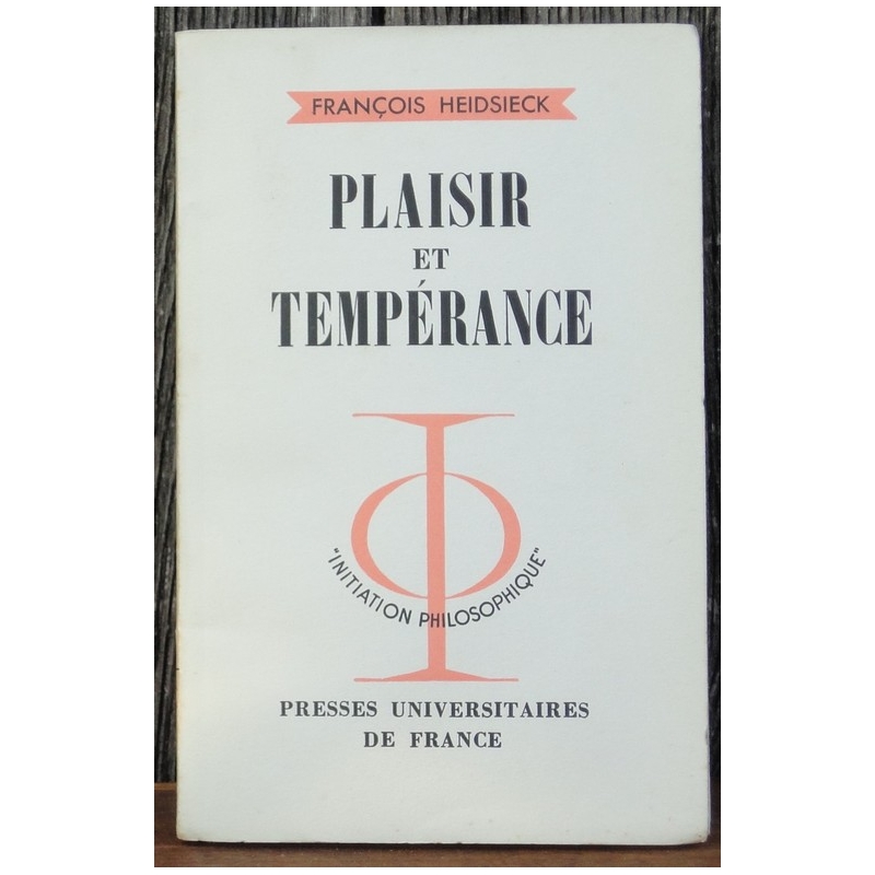 Plaisir et tempérance