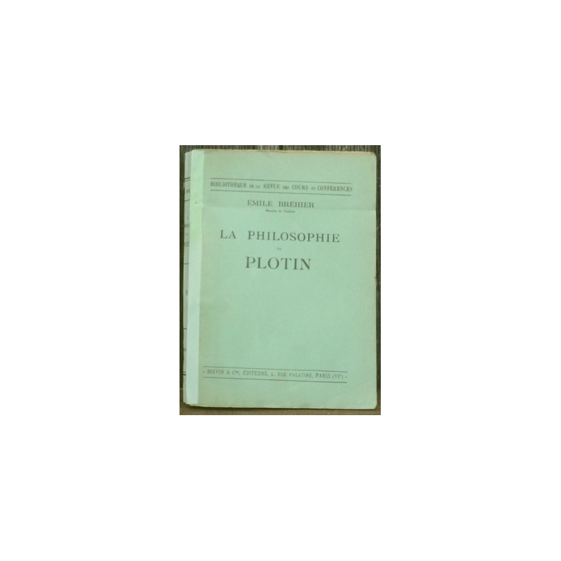 La philosophie de Plotin