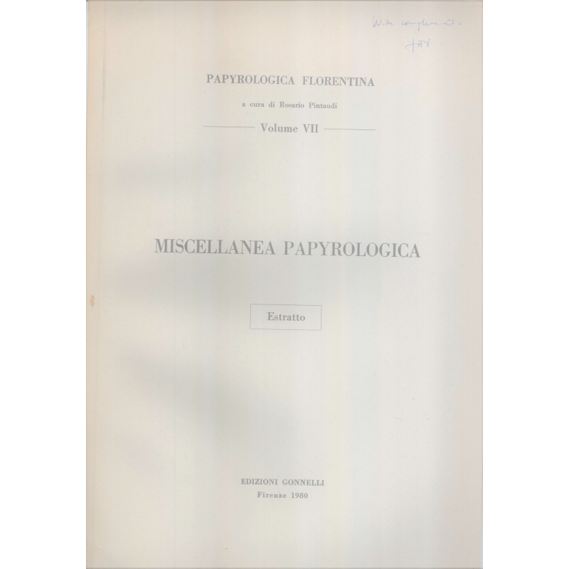 Miscellanea papyrologica. Two petitions concerning liturgies
