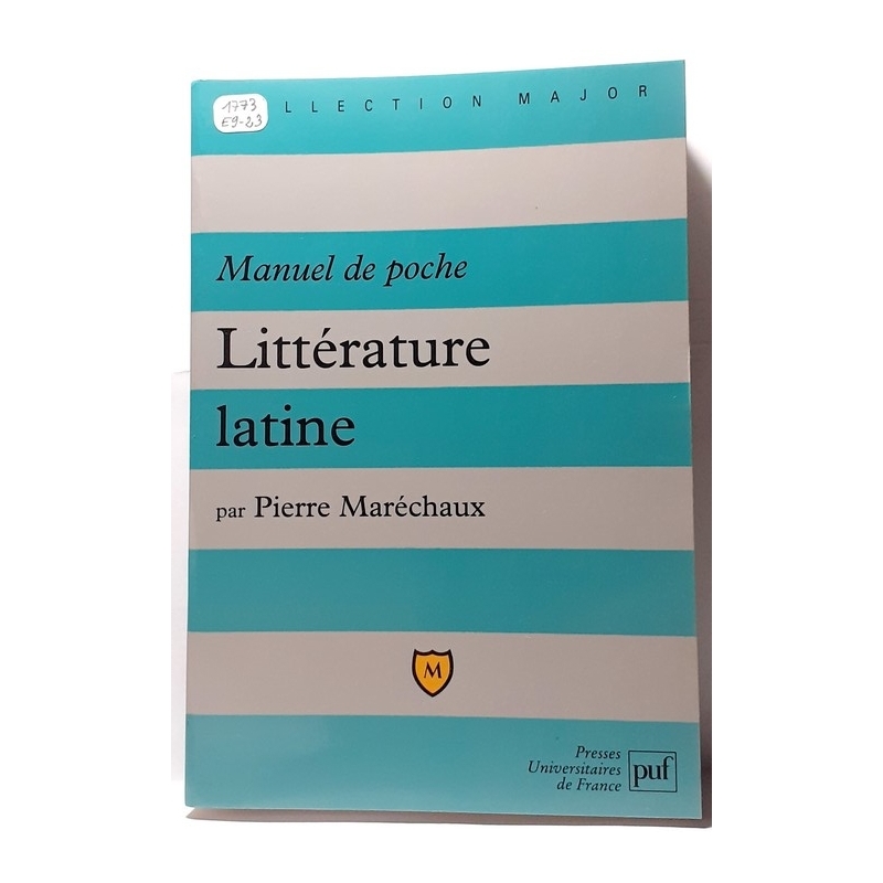 Littérature latine. Manuel de poche