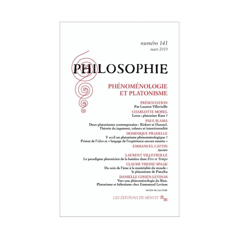 Philosophie n° 141 : Phénoménologie et platonisme