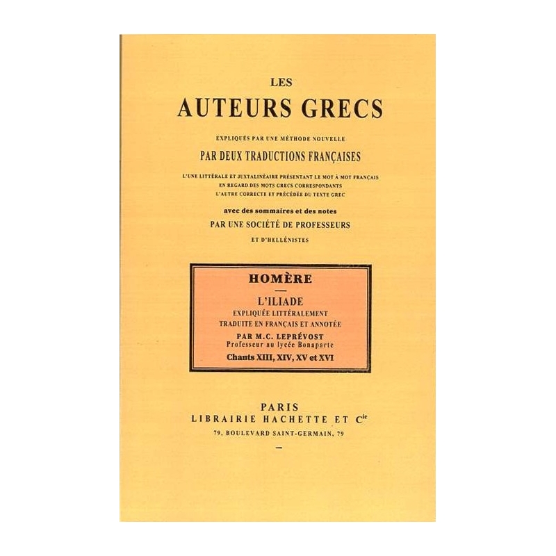 Les auteurs grecs expliqués d'après une méthode nouvelle : Homère. Chants XIII