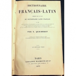 Dictionnaire français-latin. Page de titre