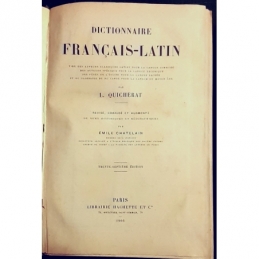 Dictionnaire français-latin. Page de titre