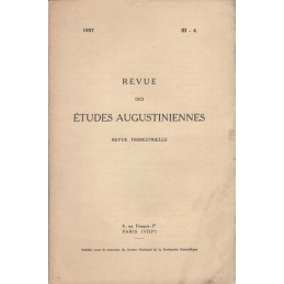 Revue des études augustiniennes, 1957 - Vol. III, 4