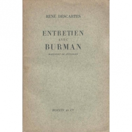 Entretien avec Burman. Manuscrit de Gôttingen