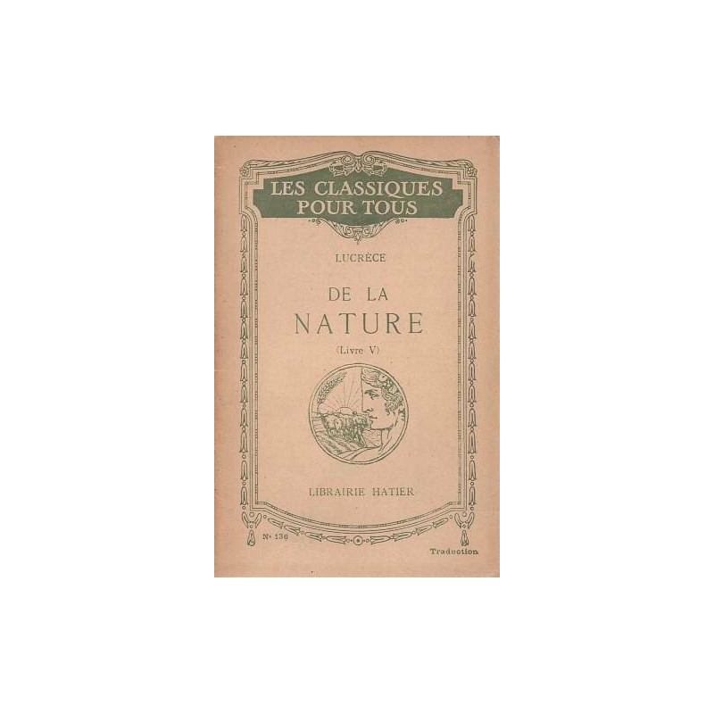 De la Nature. Livre V