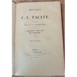 Œuvres de C. C. Tacite, tome VI   Germanie, Agricola, Des orateurs. Page de titre.