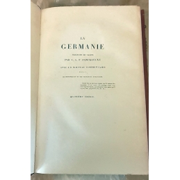 Œuvres de C. C. Tacite, tome VI   Germanie, Agricola, Des orateurs. Sous-titre La Germanie.