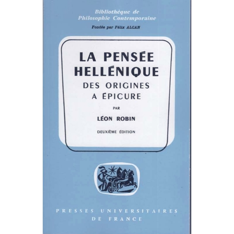 La pensée hellénique