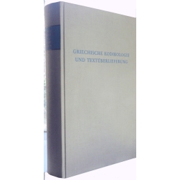 Griechische Kodikologie und Textüberlieferung. Couverture