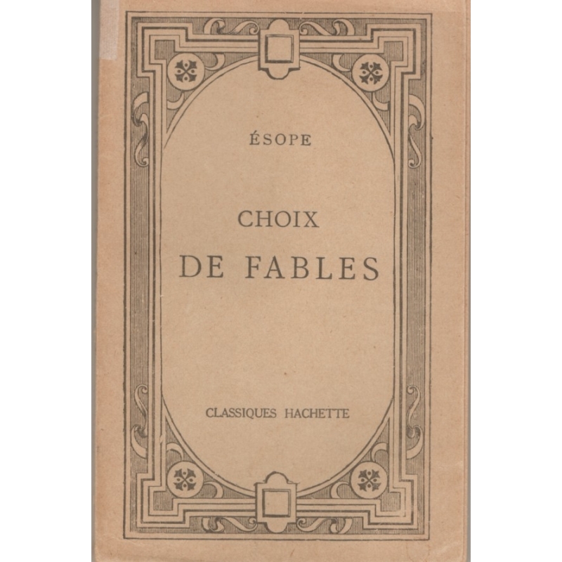 Choix de fables d'Esope