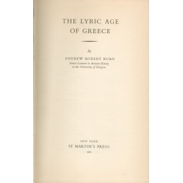 The Lyric Age of Greece. Page de titre