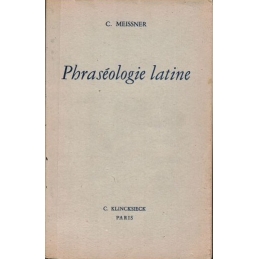 Phraséologie latine. Couverture