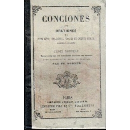 Conciones sive Orationes ex Titi Livii Sallustii Taciti et Quinti Curtii. Historiis collectae. Couverture