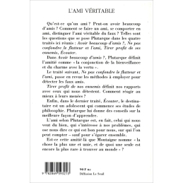 L'Ami véritable. 4e de couverture