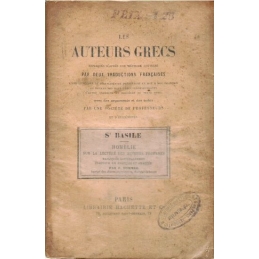 Homélie sur la lecture des auteurs profanes. Les auteurs grecs expliqués d'après une méthode nouvelle... Couverture