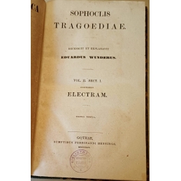 Sophoclis Tragediae. Vol II. Sect I  : Electram. Page de titre