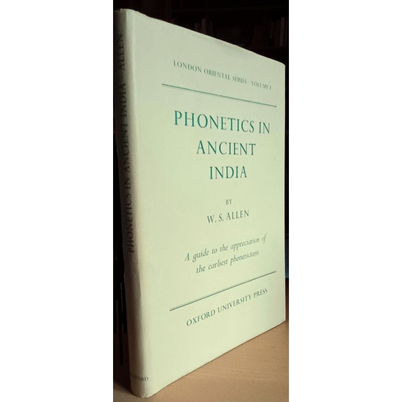 Phonetics in Ancient India. Couverture