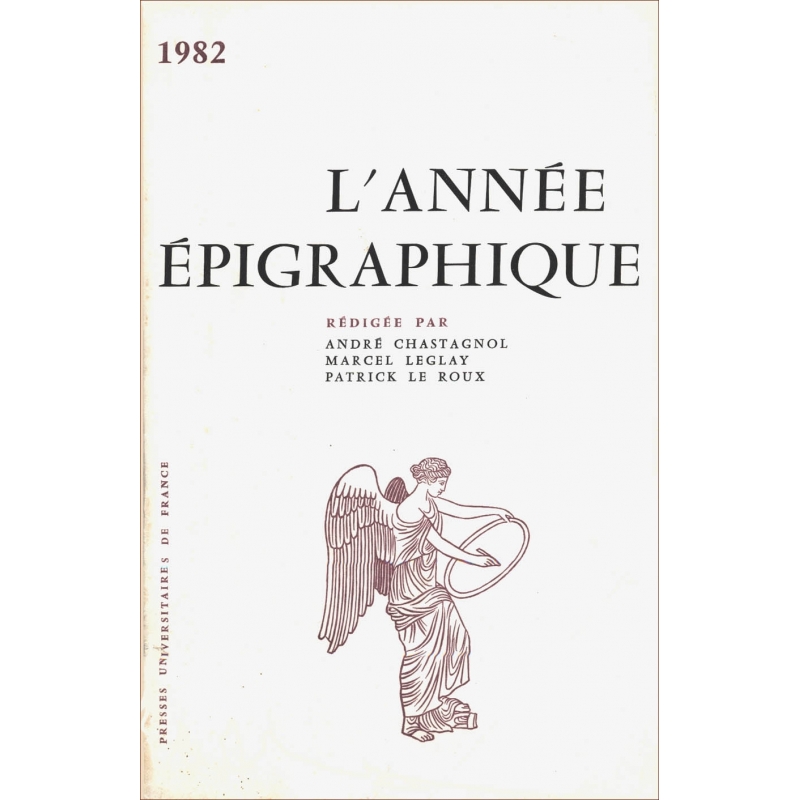 L'année épigraphique - 1982