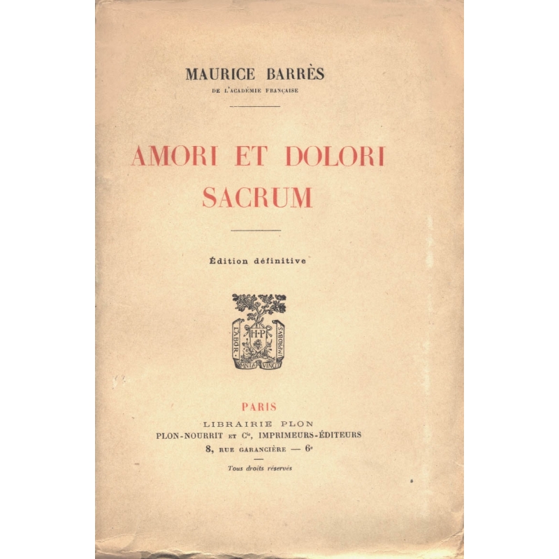 Amori et dolori sacrum