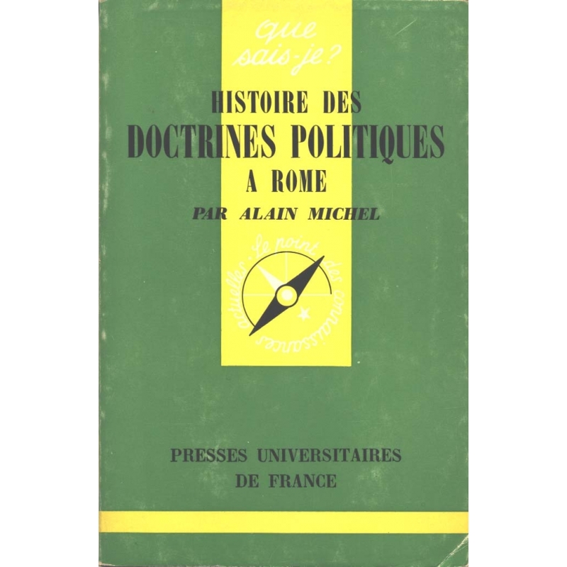 Histoire des doctrines politiques à Rome 