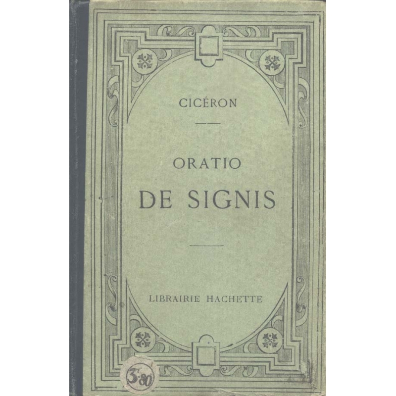 M. Tullii Ciceronis in C. Verrem Orationes. Actio secunda, Liber IV   De Signis