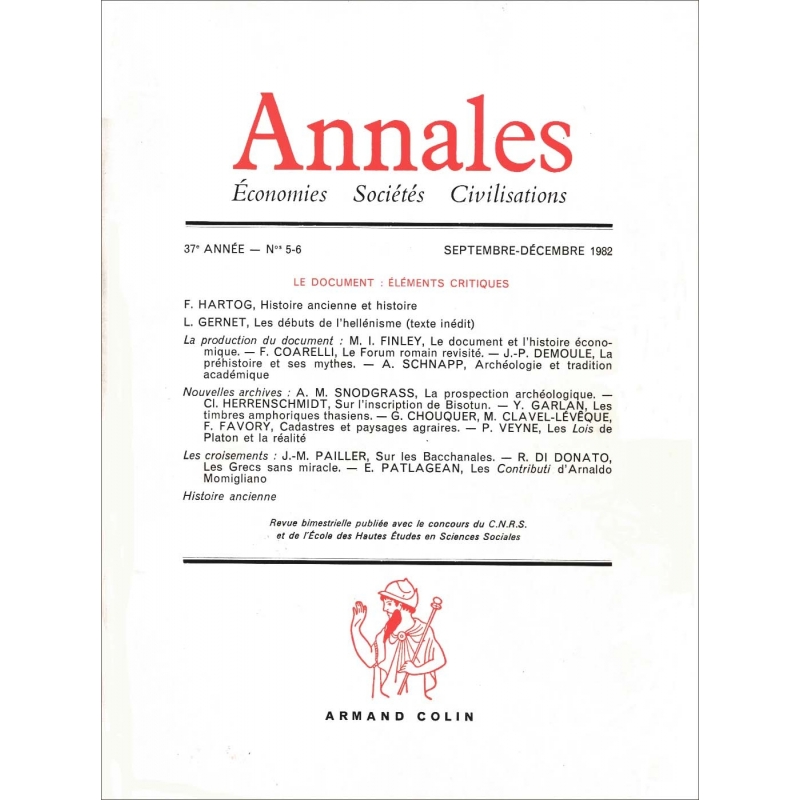 Annales (économies - sociétés - civilisations) 37e année