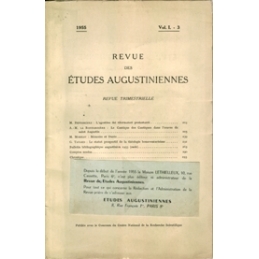 Revue des études augustiniennes, 1955 - Vol. I, 3